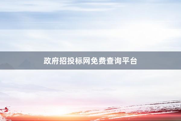 政府招投标网免费查询平台
